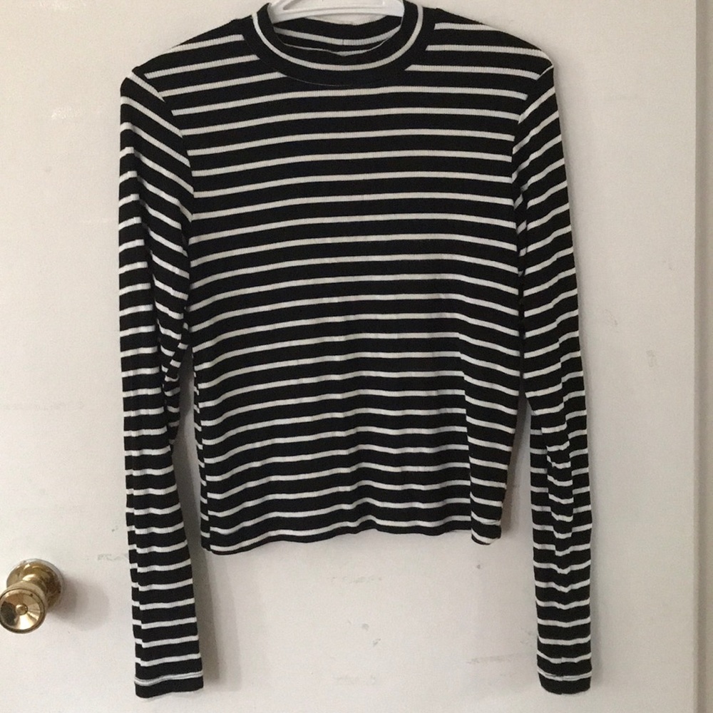 Stripe Mock-long sleeve